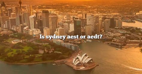 sydney aedt